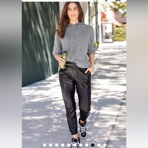 Commando faux leather joggers